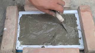 How to make a headstone for grave  Making gravestone  DIY cement slab  making concrete tombstone [upl. by Gundry]