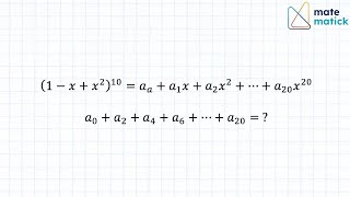 Find the Sum of Even Coefficients in This Polynomial Expansion shorts mathvideos mathematics [upl. by Bijan]