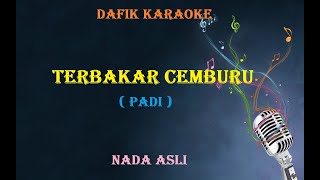 Karaoke Terbakar Cemburu Karaoke PadiNada cowok original [upl. by Mavis]