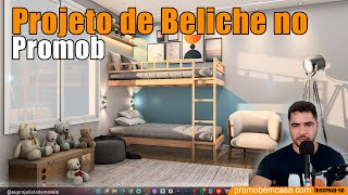 Criando Uma Beliche no Promob Passo a Passo Com Render no Real Scene 20 [upl. by Jit]