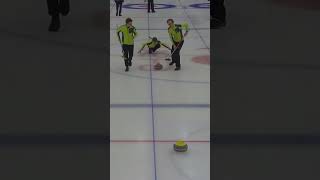 quotThis ones going to squeeze throughquot Michael  Südtirol Bruneck 🇮🇹🥌 curling highlightreel [upl. by Ilene]