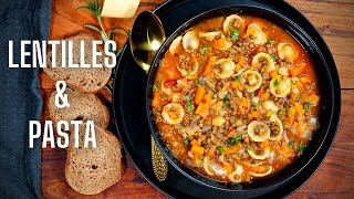 PASTA AUX LENTILLES  ÉCONOMIQUE amp ÉQUILIBRÉ [upl. by Findley]