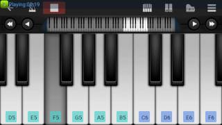 BILLA THEME  THALA BGM  PIANO COVER  MOBILE APK [upl. by Cleland]