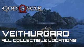 God Of War 100 Collectible Guide VEITHURGARD [upl. by Oigres490]