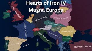 Magna Europa Timelapse  HOI4 Timelapse [upl. by Nailil]