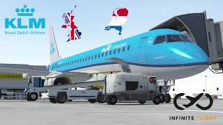 Infinite Flight Live  I AM BACK  Birmingham to Amsterdam Full Flight [upl. by Yetta]