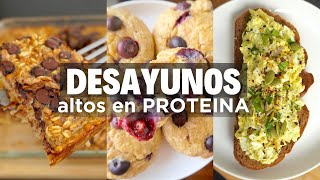 Desayunos Altos en Proteína 🌱🍳 [upl. by Einomrah]