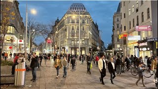 Vienna Austria Mariahilfer Straße  Vienna Shopping Street Center Walking Tour 4K UHD [upl. by Adal658]