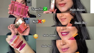 New Mars Transfer Proof Lip Gloss Review  Swatches🥰 Does This Lip Gloss Transfer 👍 or not 👎 [upl. by Ariaic]