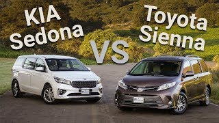 Kia Sedona VS Toyota Sienna  Frente a frente  Autocosmos [upl. by Sontag]