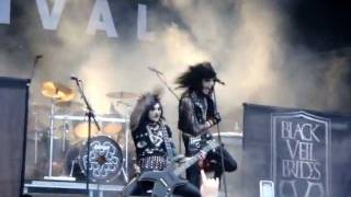 Black Veil Brides  Love Isnt Always Fair  Sweden Rock 2011 [upl. by Nadiya]