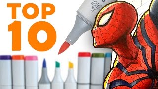 TOP 10 TIPS for COPIC MARKERS [upl. by Ttoille]