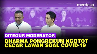 Moderator Tegur Dharma Pongrekun GaraGara Ungkit Covid19 di Debat Tanyakan Sesuai Tema [upl. by Inoy11]