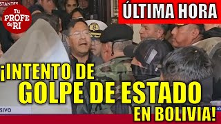 ÚLTIMA HORA ¡GOLPE DE ESTADO EN BOLIVIA EVO Y LUCHO EN ALERTA MÁXIMA [upl. by Nivak]