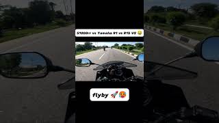 S1000rr vs Yamaha R1 vs R15 V2 😂 viral viralvideo shortvideos r1m [upl. by Norine809]