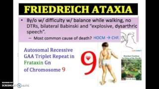 Friedreichs Ataxia Causes Symptoms Diagnosis Treatment  Gait Ataxia USMLE NCLEX MCAT 3 mn [upl. by Hanima]