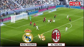 🔴LIVE  REAL MADRID vs AC MILAN I CLUB FRIENDLY FOOTBALL MATCH STREAMING I eFOOTBALL PES 21 GAMEPLAY [upl. by Yoshio849]