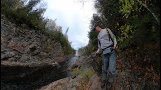 Lake Superior River Fishing  Backpacking  4runner Overlanding [upl. by Shulins876]