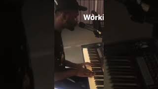 Dave records Psycho whilst playing the piano 🎹 rap santandave dave ukrap goat psychodrama [upl. by Eniretac]