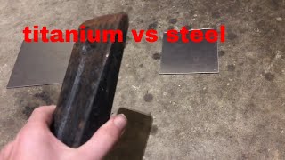 titanium vs steel strength test [upl. by Oni]