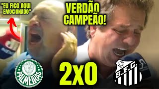 REAÇÕES DO NILSON CERSAR E ULISSES COSTA ao PALMEIRAS CAMPEÃO PAULISTA 2024 PALMEIRAS 2X0 SANTOS [upl. by Jenkins]