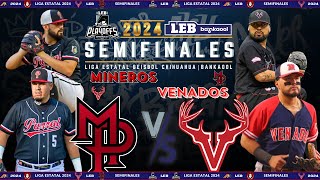 LIGA ESTATAL DE BÉISBOL chihuahua 2024  SEMIFINAL  JUEGO 6  Venados Madera VS Mineros Parral [upl. by Noisla572]