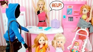 Barbie Dolls First Gymnastics Competition with Sister Chelsea amp Toddlers [upl. by Ramsey]