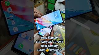 Dual Display 👆 LG Wing 5G 12256 Second hand mobile All Working Orginal Set Good 👍 [upl. by Paul]