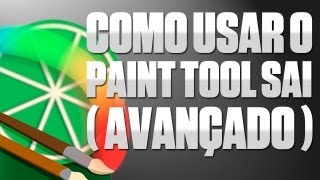 COMO USAR O PAINT TOOL SAI  AVANÇADO [upl. by Norej]