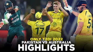 Full Highlights  Pakistan vs Australia  Only T20I 2022  PCB  MM2A  PAKvAUS  SportsCentral [upl. by Alyac388]