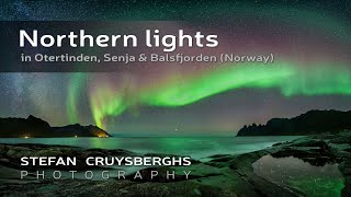 Northern lights in Otertinden Senja amp Balsfjorden Norway [upl. by Tania]