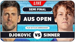 DJOKOVIC vs SINNER • Australian Open 2024 SF • LIVE Tennis PlaybyPlay Stream [upl. by Caria389]