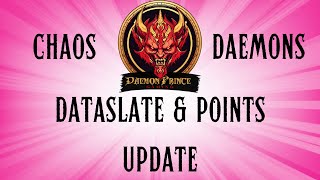 Chaos Daemons  Dataslate amp Points Update Jan 2024  Warhammer 40k [upl. by Noemi750]