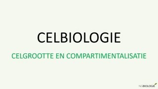 Celbiologie  celgrootte en compartimentalisatie [upl. by Sakul]