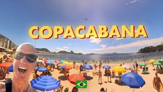 COPACABANA BEACH  Worlds most famous Beach  Rio De Janiero [upl. by Sileas]