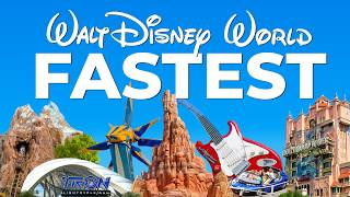 Top 10 Fastest Rides at Walt Disney World  Full Guide [upl. by Bollen793]