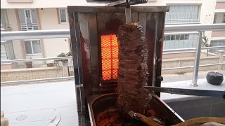 Mini döner makinasıyla evde et döner nasıl yapılır [upl. by Arrad473]