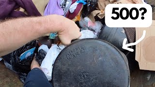 ANTIQUE Cast Iron Pan Worth HUNDREDS nope [upl. by Annek]