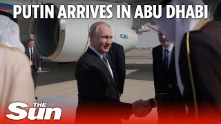 Russian Su35S fighter jets provide escort as Putin arrives in Abu Dhabi [upl. by Willyt329]