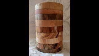 Plaster drewna Ciekawy pomysł na wazon How to make a wooden vase from wood slices [upl. by Purdum958]