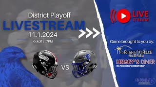 Hempfield Black Knights vs Cedar Crest Falcons  Football District Playoffs 11124 [upl. by Alolomo]