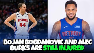 Bojan Bogdanovic amp Monte Morris will miss the season opener for the Detroit Pistons [upl. by Atenik213]