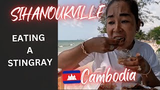 Exotic Cambodia Beach Street Food  Sihanoukville Cambodia 🇰🇭 [upl. by Notsle]