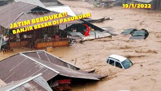 Banjir Pasuruan hari ini 19 Januari 2022 Banjir Di Pasuruan tengah ubah jadi Sungai Di Jawa Timur B [upl. by Gytle]