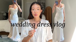 NYC Wedding Dress Vlog Pt 1  BHLDN amp Bergdorf Goodman [upl. by Acirtal40]