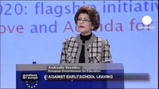 euronews question for europe  Lotta allabbandono scolastico [upl. by Ydnec]