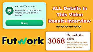 Futwork Mock Call Test Results  Futwork Interview Question  ALL About Futwork TeleCaller Job [upl. by Nolat]