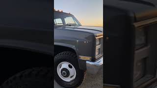 85 Chevy K30 Crew Cab Dually 62 Detroit Diesel IDLE WALKAROUND [upl. by Liarret]