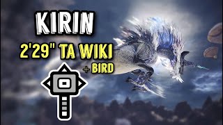 Kirin Lightning Crashes  229quot61 Hammer TA wiki rules  Bird MHWI PC [upl. by Nnarual]