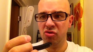 First Head Shave with a Shavette [upl. by Vernon]